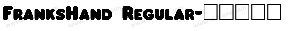 FranksHand Regular字体转换
